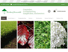 Tablet Screenshot of kwekerijgroenwold.nl